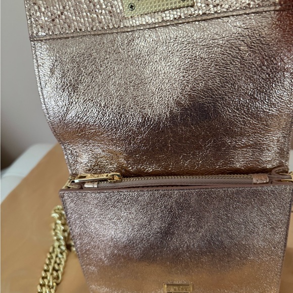 NWT.MarcEllis Gold Sparkling Bag Leather.Made in Italy.Perfect present. - Picture 11 of 13